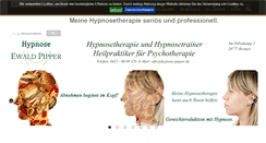 Desktop Screenshot of hypnose-pipper.de